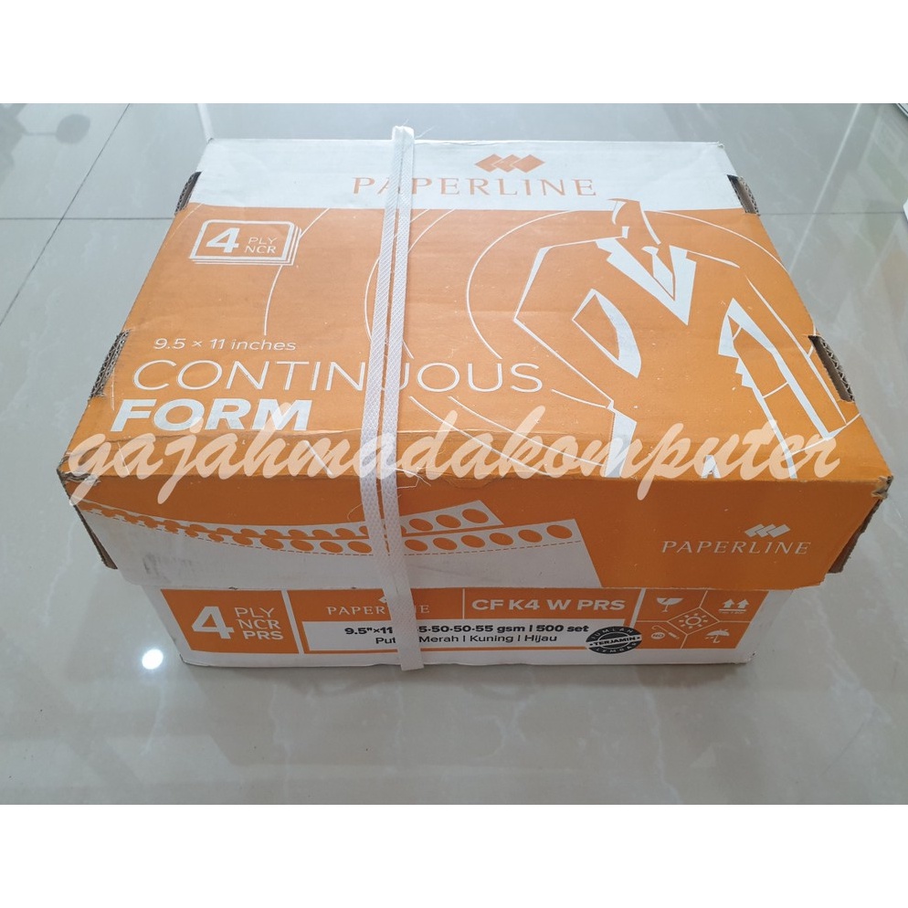 

Model Keren Continuous form Paperline 9,5 x 11:2 4ply rangkap 4 CF K4 W PRS 03X