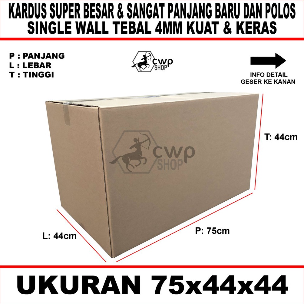 

Sale.. Kardus Box Karton Besar Polos Uk 75x44x44cm 37