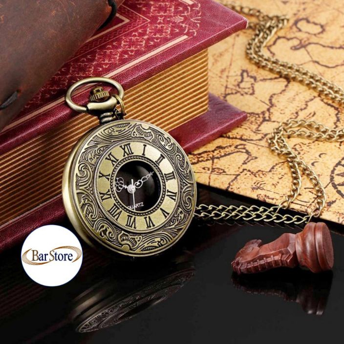 ༄ᶦᶰᵈ᭄ MCMXLV 104105 Kado Hadiah Ulang Tahun Unik - Jam Unik Saku Vintage Pocket Watch - Jam Saku Ant