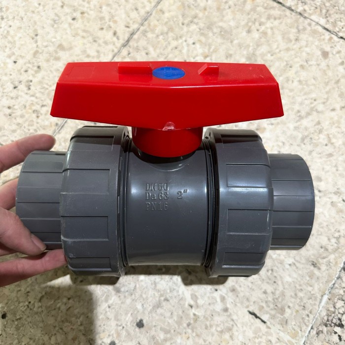 

Double True Union ZUKI 2 inch Ball Valve Water mur watermur PVC TAIWAN