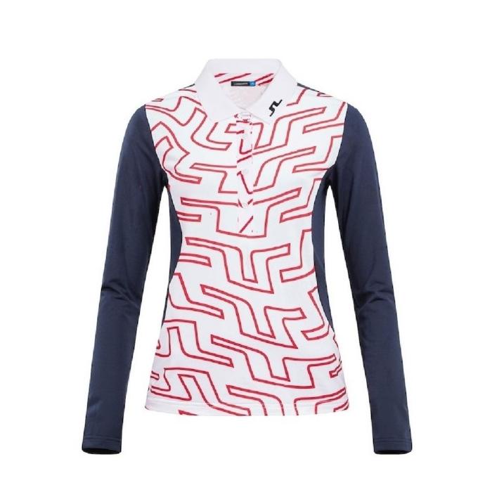 Baju Golf Wanita Jlindeberg/LS JL Polo shirt golf woman long sleeve