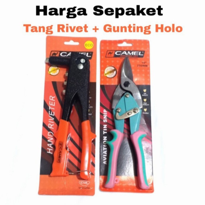 Bestseller Paket Set Tekiro (2Pcs) Tang Rivet /Gunting Baja Ringan