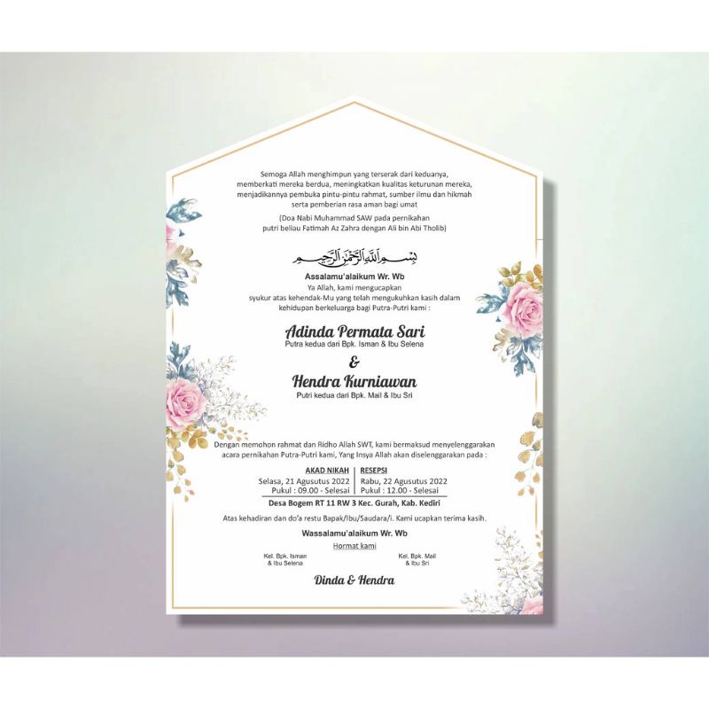 UNDANGAN AMPLOP D LIPAT - UNDANGAN