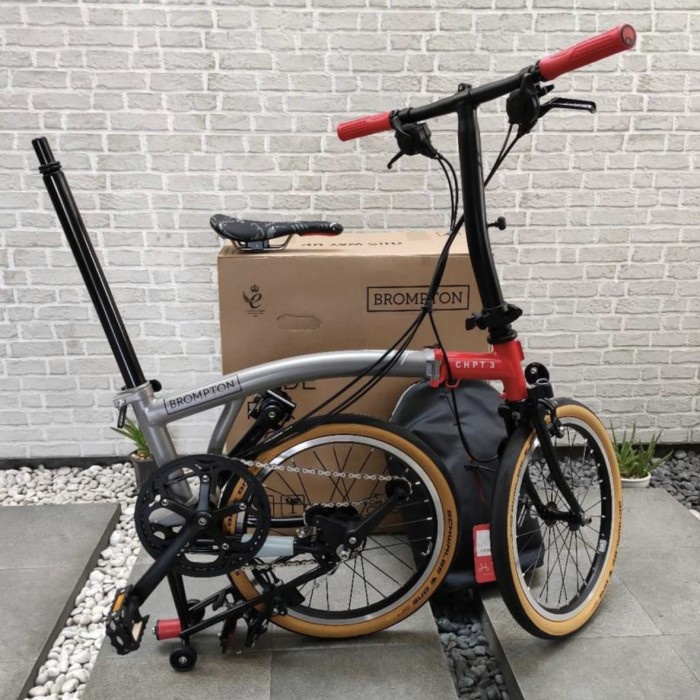 Sepeda Brompton Original V3 Chpt3 Titanium S6Ex 2020