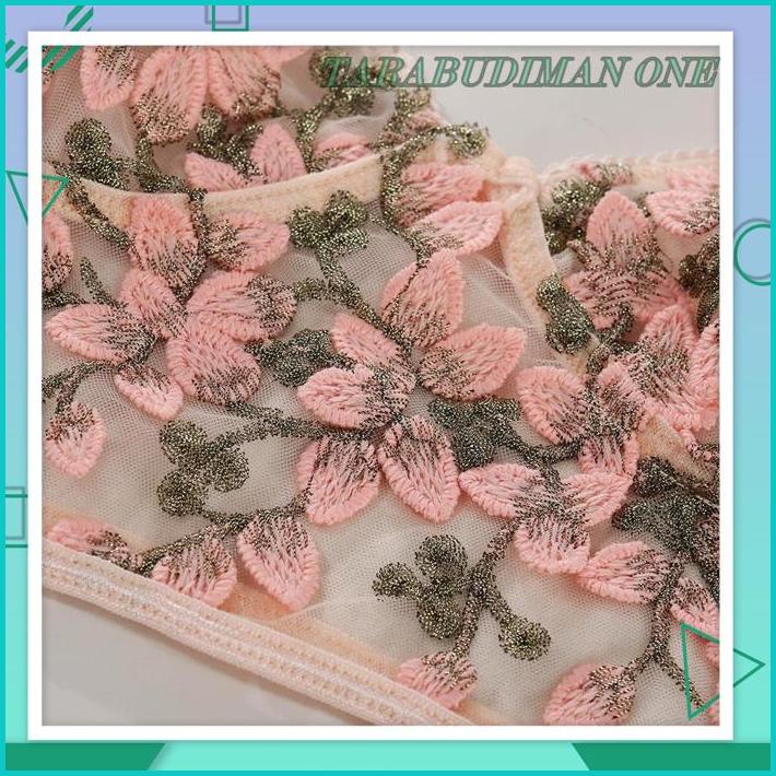 LINGERIE SET MODEL BUSTIER BRA SET LINGERIE BAJU TIDUR WANITA LINGERIE SET DEWASA LINGERIE EMBROIDER