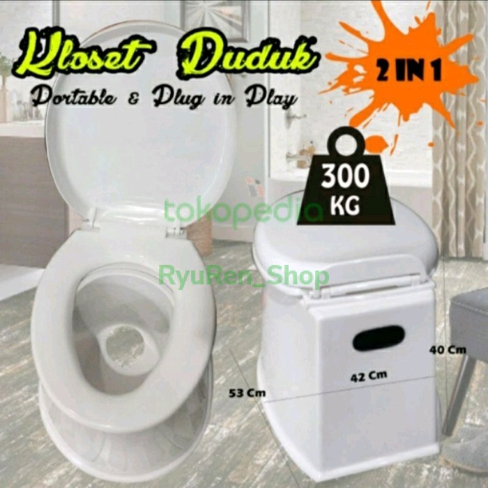 Terlaris Closed Duduk Portable Fiberglass Berkualitas