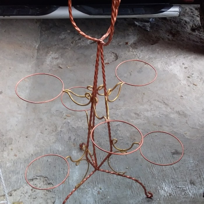 PROMO RAK DEKORASI TAMAN POT BESI TANAMAN VERTIKAL 10 LUBANG PREMIUM STEEL TERLARIS