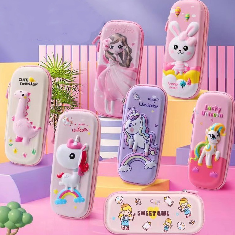 

Model baru Kotak pensil kartun 3D/kotak alat tulis kartun KPY