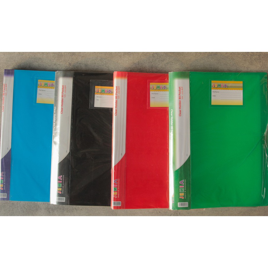 

RHLK8753 Ready Stok Clear Holder Polos 80 Poket Folio