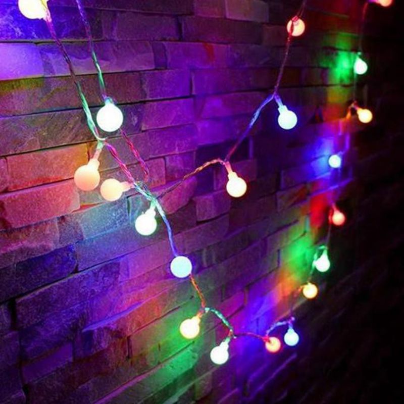 Lampu Kelap Kelip Warna Bulat 10 Meter