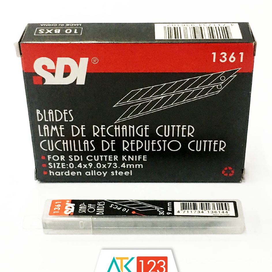 

✲Terlaku.✽ JA70U Isi Cutter / Spare Blades SDI No. 1361 (9 mm, 30 Derajat) W94 Dijual Murah