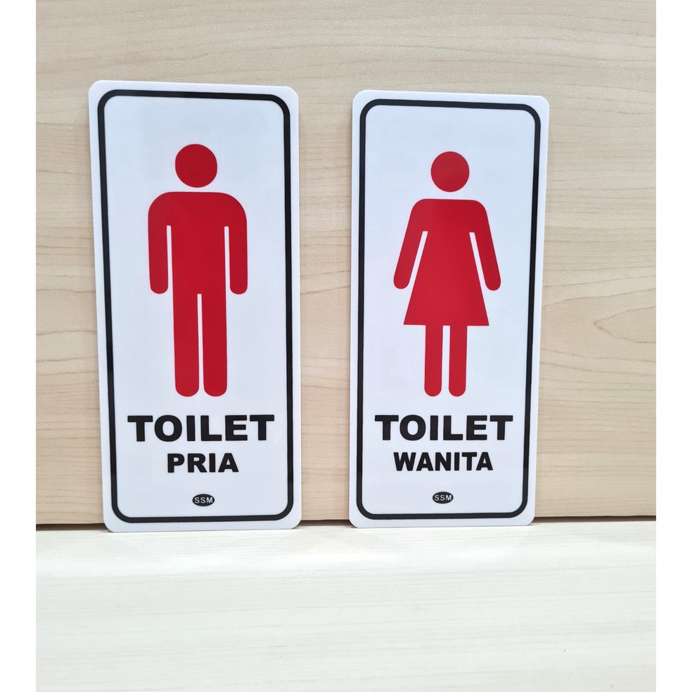 

Harga murah Sign Label Akrilik MEDIUM TOILET PRIA WANITA 2 PCS 50