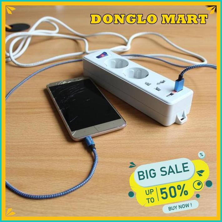 STOP KONTAK KABEL 2 LUBANG + COLOKAN KAKI 3 & USB PRODUK TERBAIK 