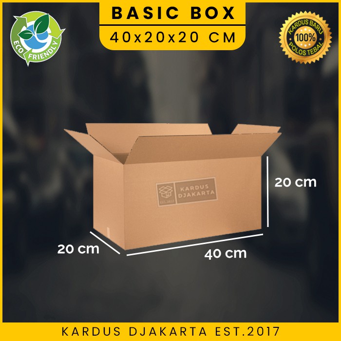 

KARDUS / KARTON BOX BESAR POLOS Uk. 40x20x20 CM