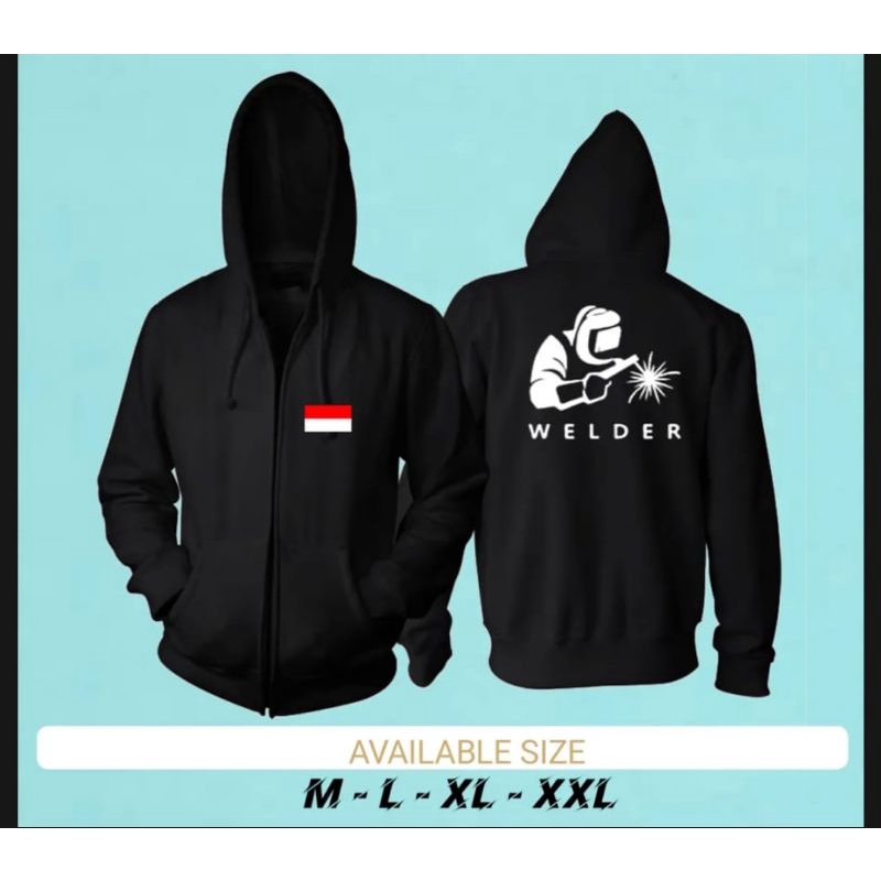 JAKET ZIPPER WELDER TUKANG LAS INDONESIA