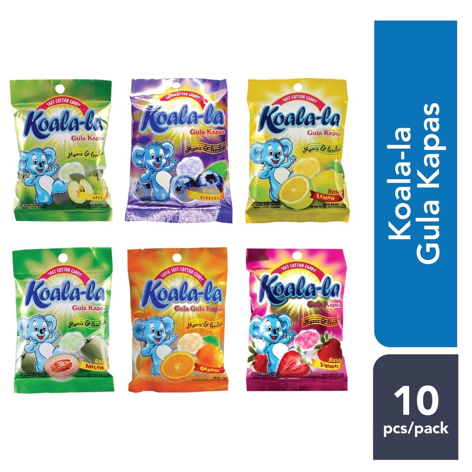 

❃Bestseller❁ PRNTA Permen Kapas Koala-la / Koalala (1pack isi 10 pcs) E87 ➶Terbatas