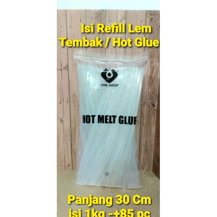

Kekinian.. Isi Lem Tembak Kecil 1 Kg / Lem Bakar Hot Glue Panjang 30 cm JNI