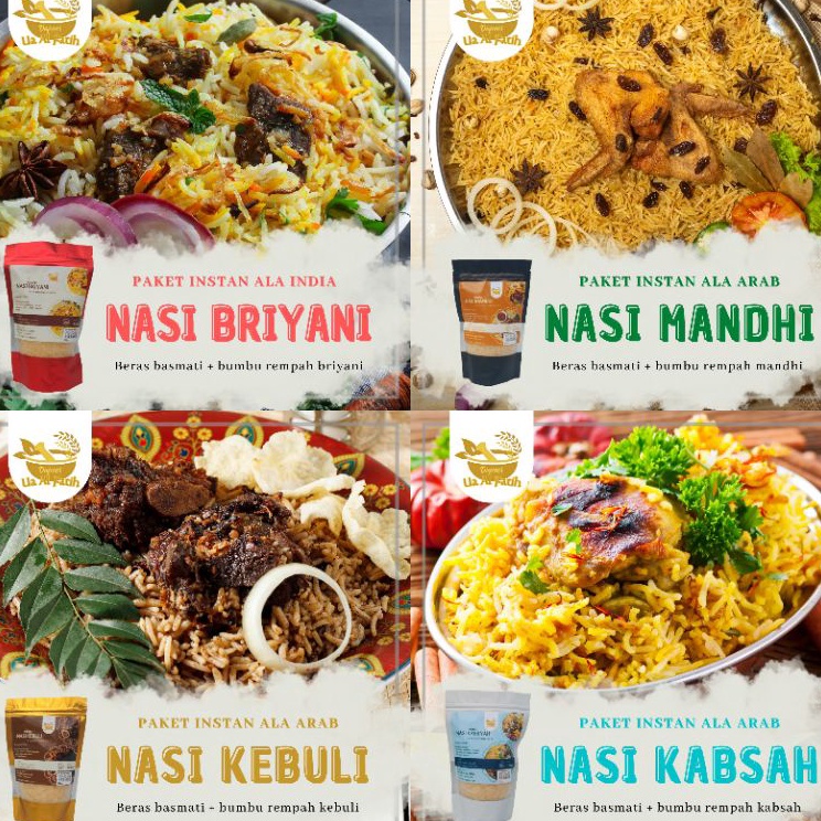 

➺Best Terlaris❂ RBAFI Beras Basmati [200gr] + Bumbu instan nasi kebuli nasi biryani nasi mandhi briyani kebuli mandhi kabsyah bukhori biryani kabsah beras nasi arab nasi india basmati india timur tengah N45 ❊Murah