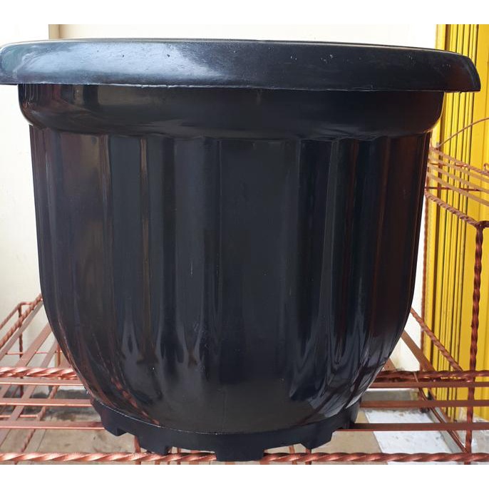 8.8 Pot 50 Gloria Hitam / Pot Plastik 50 Hitam / Pot Bunga 50Cm Besar