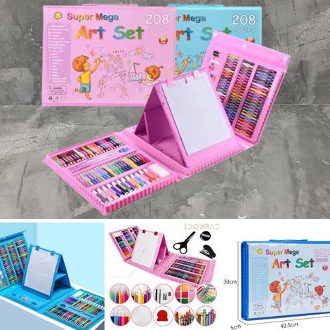 

8.8 [Big Sale] Crayon Warna Anak Set 208 & 150 Pcs | Art Full Set | Krayon Mewarnai Anak | Pensil Warna | Perlengkapan Mewarnai Lukis New !!