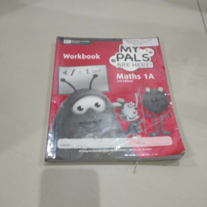 

marshall canvendish maths workbook kelas 1a my pals( preloved)