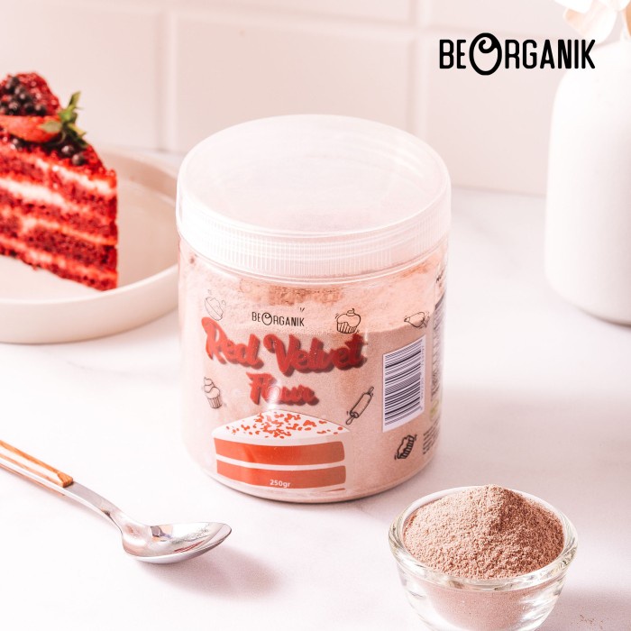 

Terlaris Red Velvet Powder / Bubuk Red Velvet Beorganik 250Gr