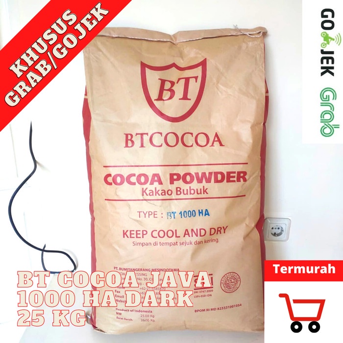 

Terlaris Bt Cocoa Java Dark Chocolate Bt1000Ha 25 Kg (Khusus Grab/Gojek)