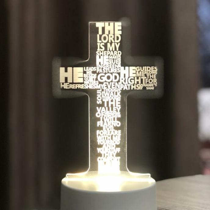 /////] Lampu Acrylic tema natal,lampu natal, hadiah natal hampers,kado natal1