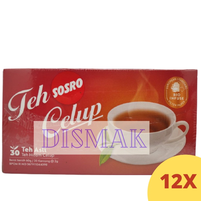 

Teh Celup Sosro 30 12 Pcs