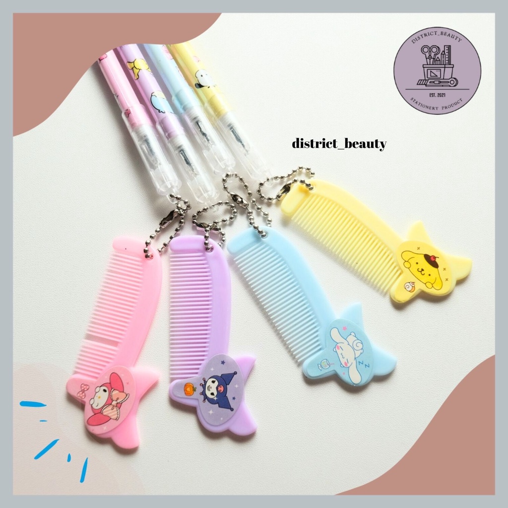 

PULPEN GANTUNGAN SISIR SANRIO PEN GEL GANTUNG BENTUK SISIR RAMBUT ANAK LUCU TERMURAH