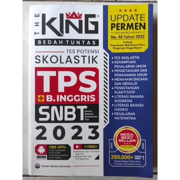 [PRELOVED] THE KING Tes Skolastik TPS B. Inggris SNBT 2023