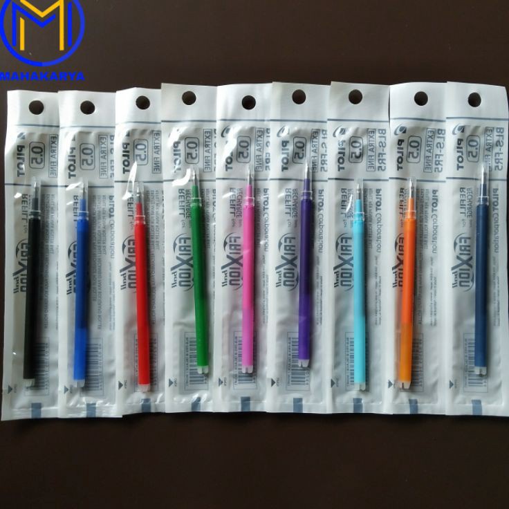 

⚡TOK SIAP 【COD Refill Isi Pulpen PILOT Frixion Clicker / Ball 0.5 & 0.7 [ 1 Pcs ] Warna Warni