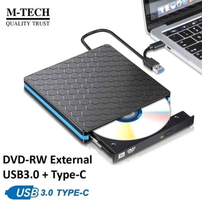 USB 3.1 Type C External CD DVD RW Optical Drive for Laptop PC M-Tech