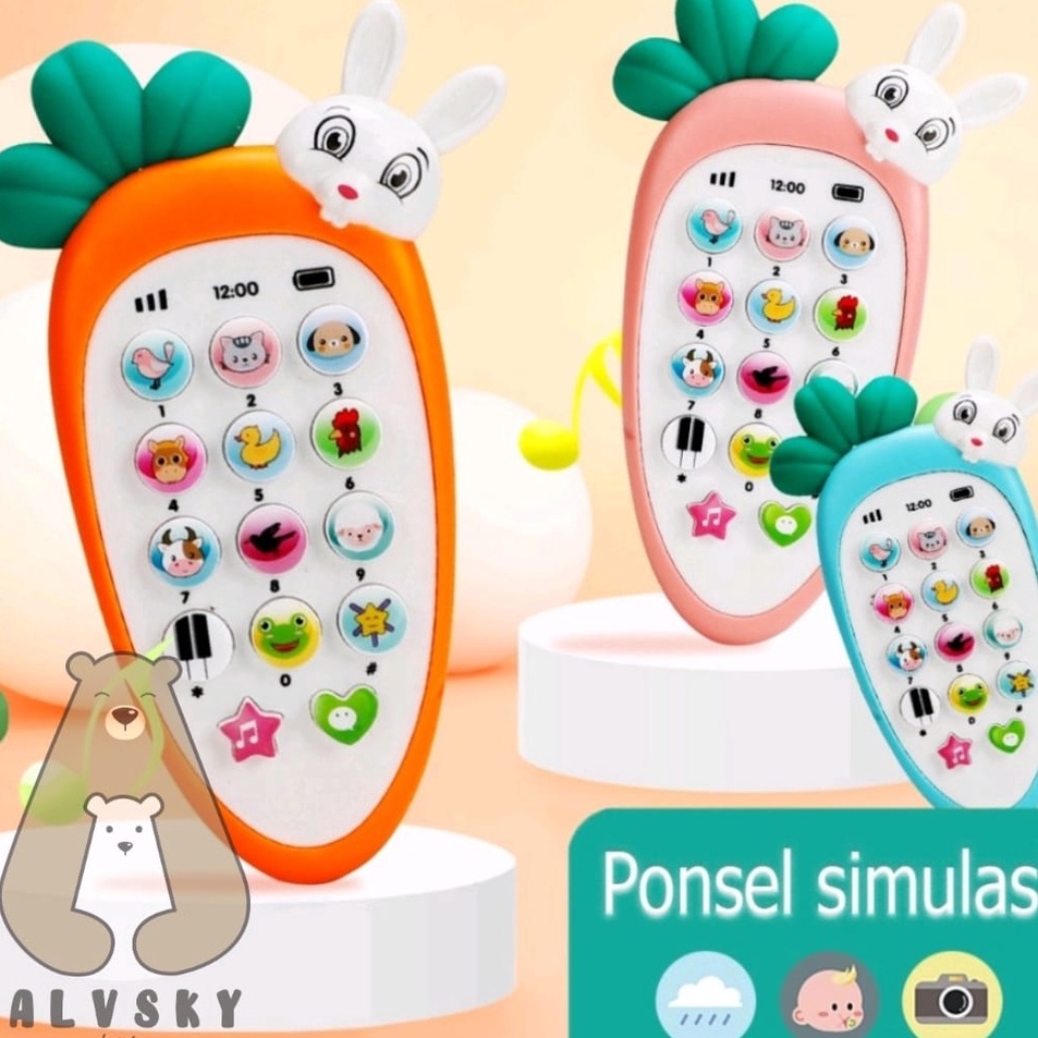 ➼Paling Popular❅➼ L9VYU MAINAN PONSEL BAYI / MAINAN HANDPHONE BAYI / TELEPON PENDIDIKAN AWAL DENGAN 