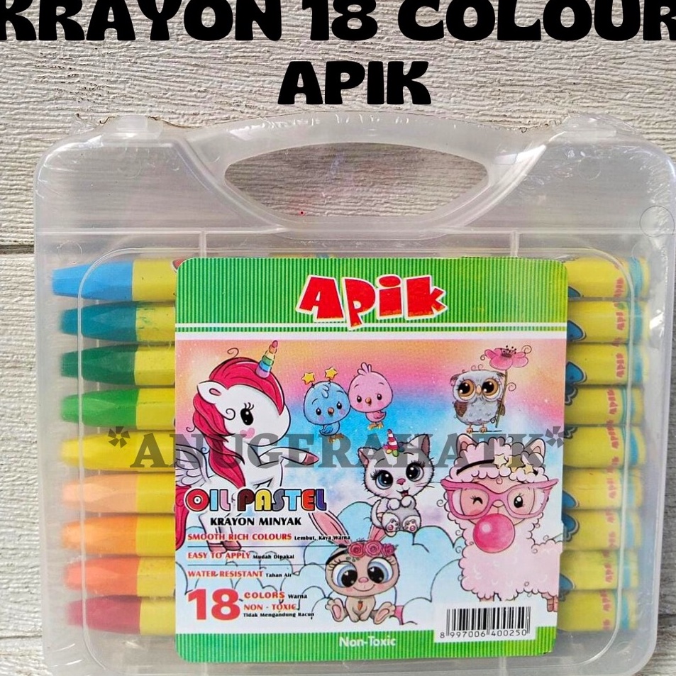 

✥Diskon❀➺ YZNZ8 Krayon / Crayon Murah 18 Warna Merk Apik P51 Terkini