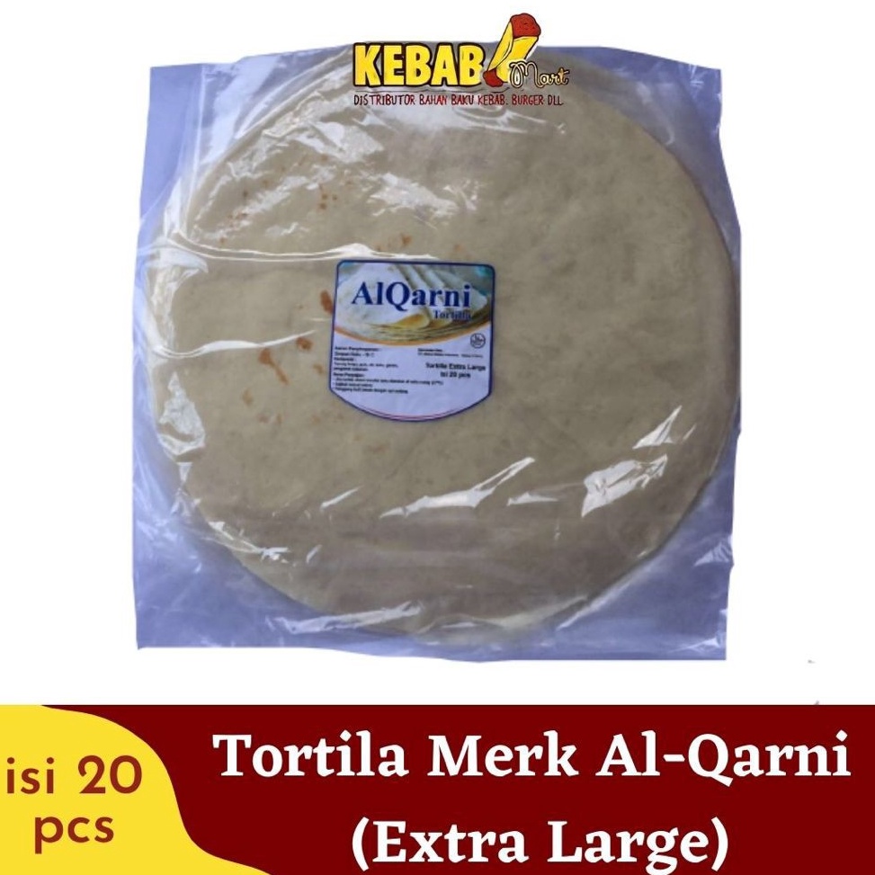 

Pasti Murah TMQNW Kulit Kebab Tortila JUMBO Merk Al - Qarni T81 ✯Readystock