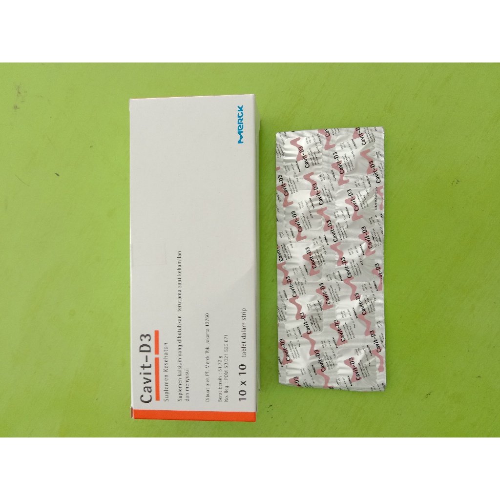 Suplemen Kalsium Cavit D3 Tablet