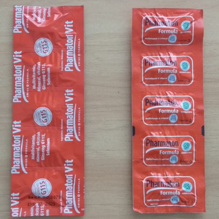 Suplemen Makanan Pharmaton Vit dan Formula Isi 5 - Vit