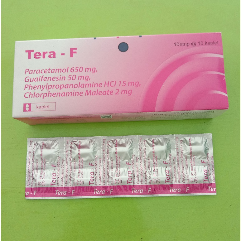 Obat Flu dan Batuk Tera-F Tablet Per Strip