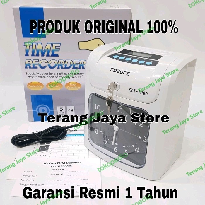 BEST QUALTY Mesin Absen Ceklok Kozure KZT-1200 Mesin absen manual Kozure KZT-1200