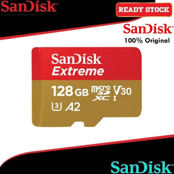 SANDISK EXTREME MICROSD 128GB 100MB/S -MICROSD EXTREME 128 GB 100 MBPS