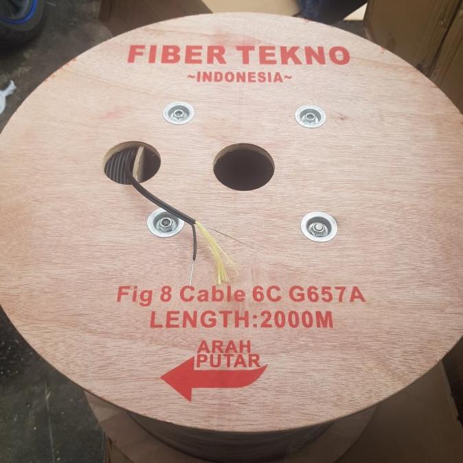 Kabel Fiber Optic 6 Core Figure 8 / Dropcable 6 Core Fig8