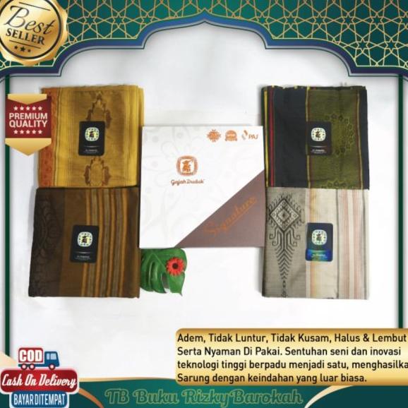 Kain Sarung Gajah Duduk Signature Dewasa Motif Alat Sholat Premium