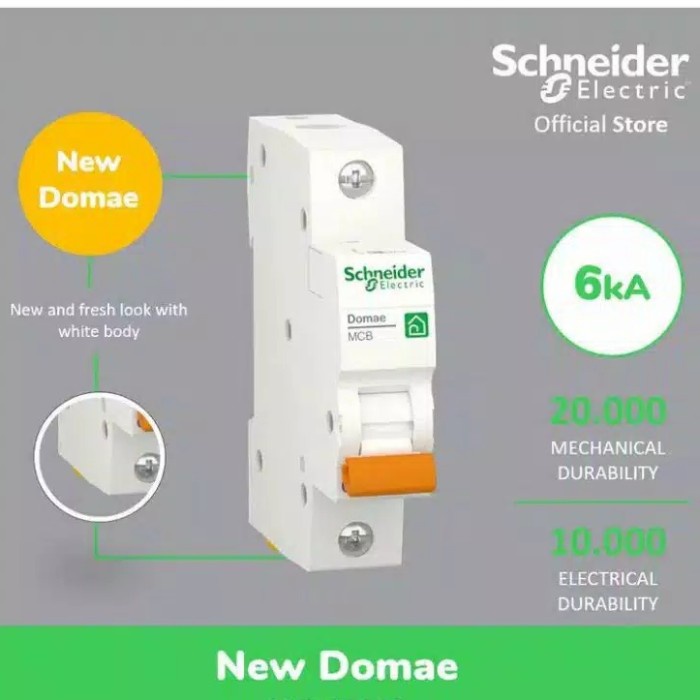 Best Seller Mcb Schneider 25 Ampere / 25A / 1 Pass