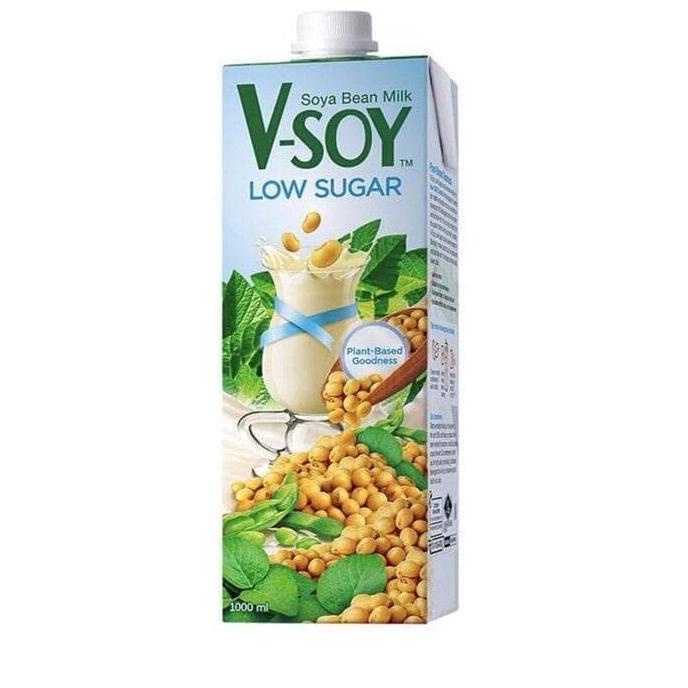 

=====] Vsoy Low Sugar 1000ml susu kedelai almond soya v-soy 1 liter 1L