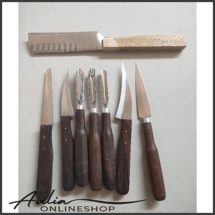 

Terlaris Set Pisau Garnish Isi 8 Pisau Garnis Pisau Ukir Buah Pisau Carving
