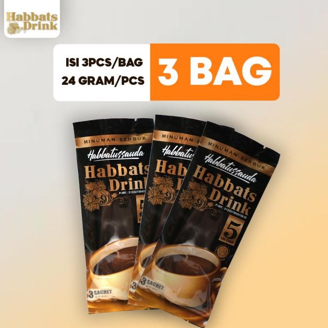 

cusss order] Minuman Instan Habbatussauda - Habbats Drink isi 3 Sachet - 3 bag