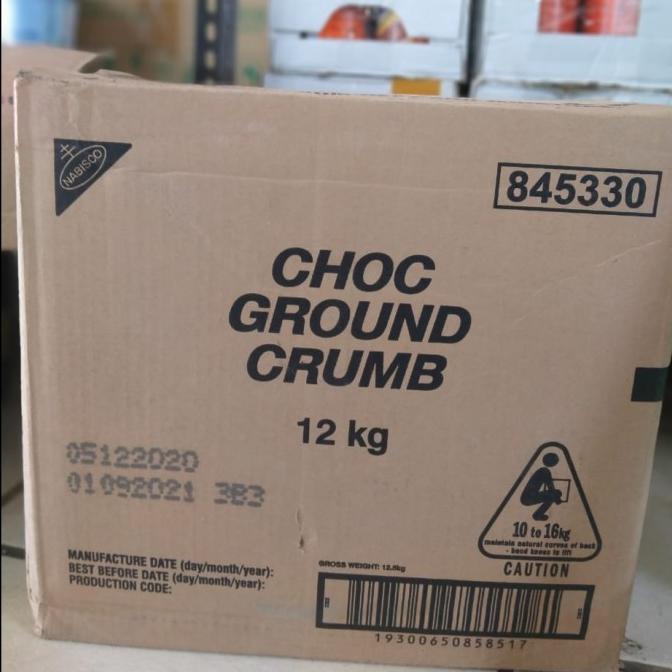 

Produk Unggulan] Topping biskuit crumble HALUS Choc Ground Crumb 12 Kg