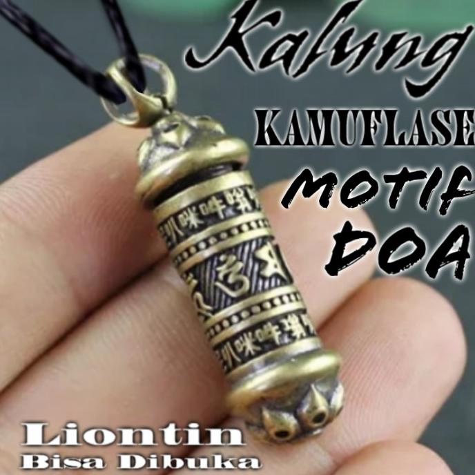 Kalung Botol Fengshui Lucky Tabung Minyak Keberuntungan Liontin Padme