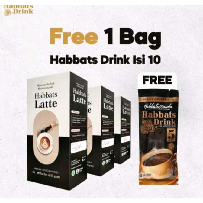 

((((()paling dicari] 3 Box Habbats Drink Latte isi 10 Free 1 Bag Habbats Drink isi 3